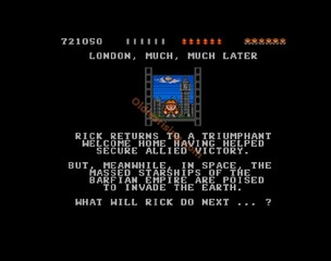 une photo d'Ã©cran de Rick Dangerous sur Commodore Amiga